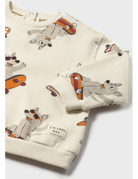 Pullover estampado - Seta    | MAYORAL