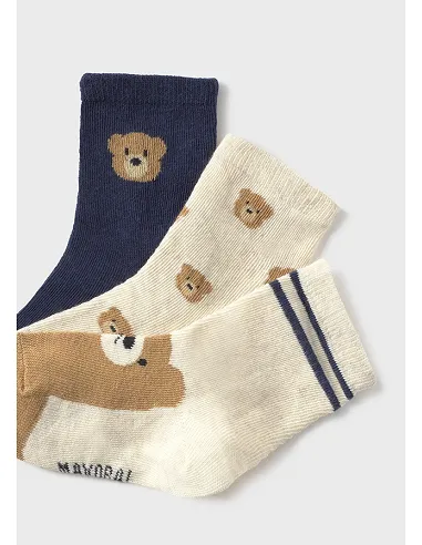 Set 3 calcetines fantasia - Azul | MAYORAL