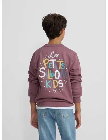 Sudadera kids petits burdeos | SILBON