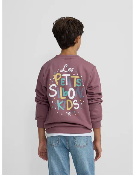 Sudadera kids petits burdeos | SILBON