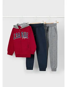 Chandal felpa 2p basico - Rojo    | MAYORAL