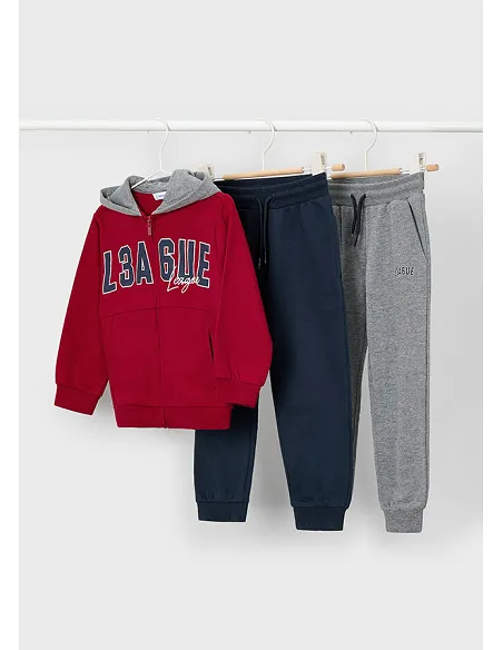 Chandal felpa 2p basico - Rojo    | MAYORAL