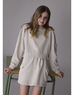 Conj. falda cargo - Arena    | MAYORAL