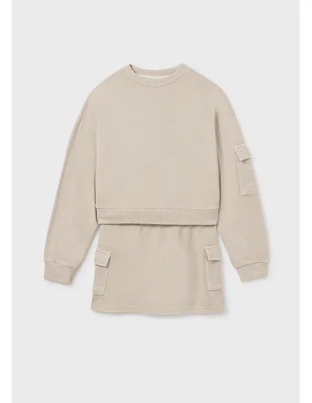 Conj. falda cargo - Arena    | MAYORAL