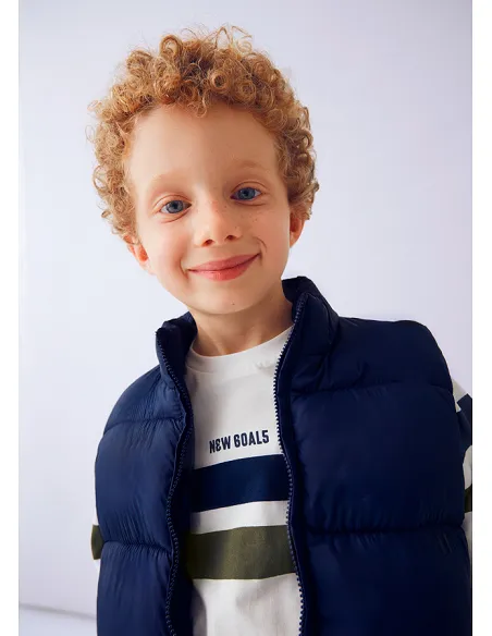 Conj. punto con chaleco - Azul-oliva | MAYORAL