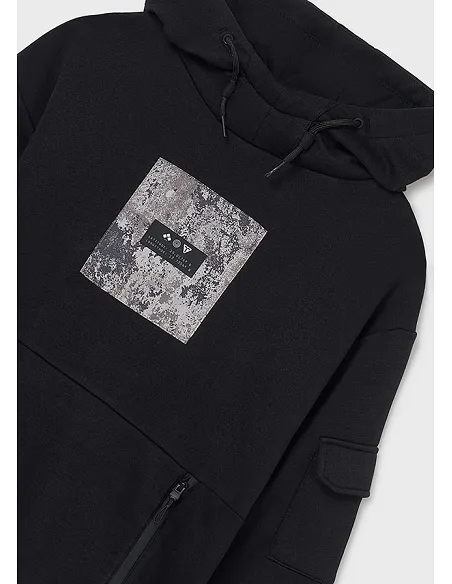 Pullover contraste plana - Negro    | MAYORAL