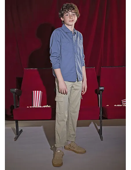 Pantalon multibolsillos - Caliza   | MAYORAL