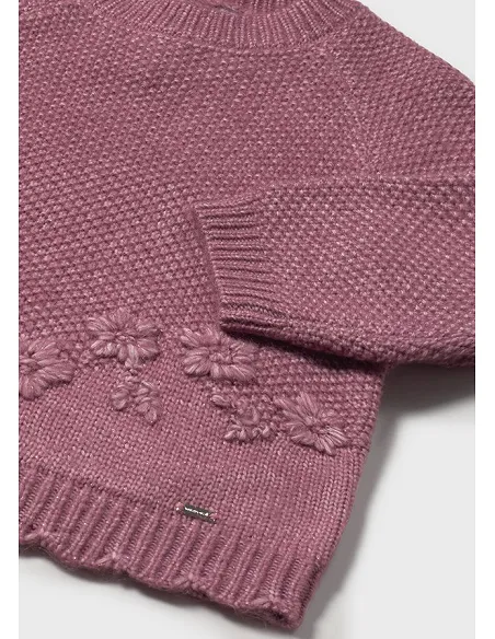 Jersey estructura flores - Rosado mez | MAYORAL