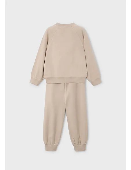 Chandal loose bordado - Avellana  | MAYORAL