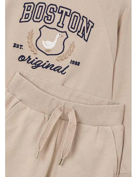 Chandal loose bordado - Avellana  | MAYORAL