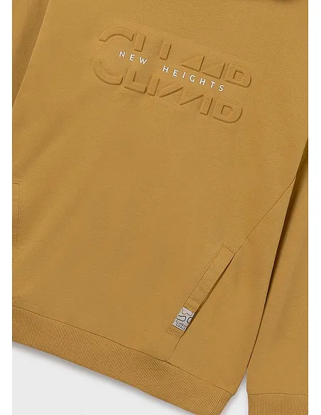 Pullover embossed con capucha - Honey    | MAYORAL