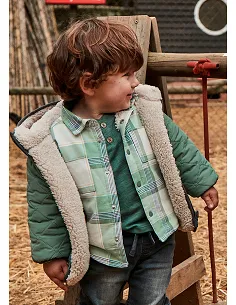 Sobrecamisa cuadros forrada - Abeto    | MAYORAL