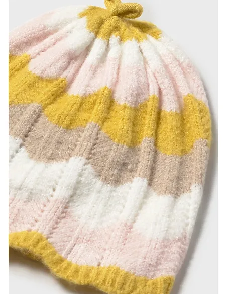 Conj. polaina y gorro tricot - Manzanilla | MAYORAL