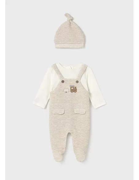 Pelele peto y gorro - Milk vig  | MAYORAL