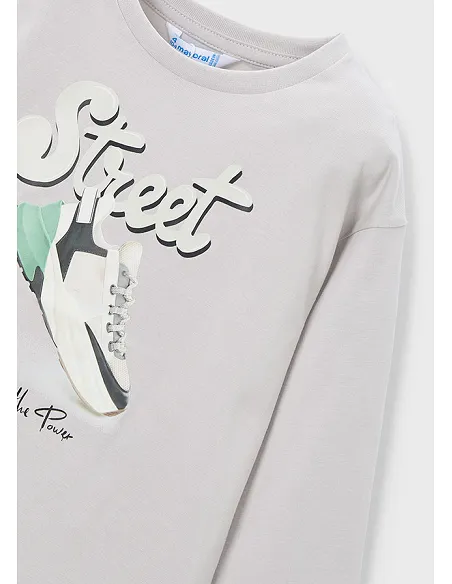 Camiseta m/l "street" - Humo    | MAYORAL