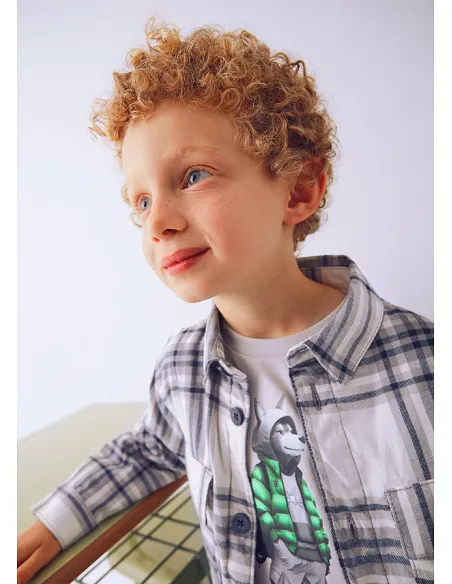 Sobrecamisa cuadros - Gris    | MAYORAL