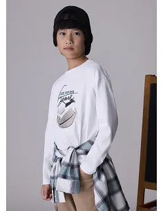 Camiseta m/l photoprint - Nata    | MAYORAL