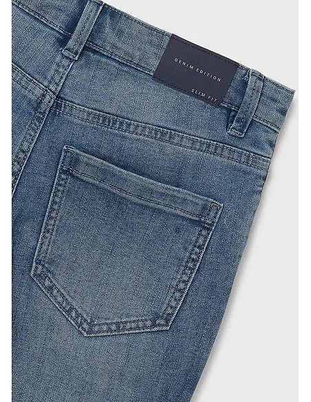 Pant. tejano slim fit basico - Steel blue | MAYORAL