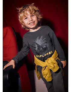 Camiseta m/l "explorer" - Pizarra   | MAYORAL