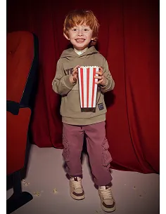 Pantalon cargo soft - Berenjena  | MAYORAL