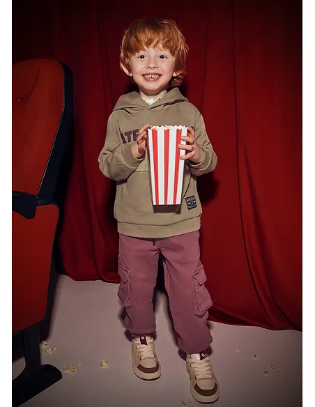 Pantalon cargo soft - Berenjena  | MAYORAL