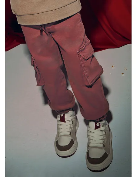 Pantalon cargo soft - Berenjena  | MAYORAL