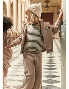 Chandal felpon bandas - Avellana  | MAYORAL