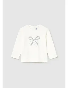 Camiseta m/l basica - Nata    | MAYORAL