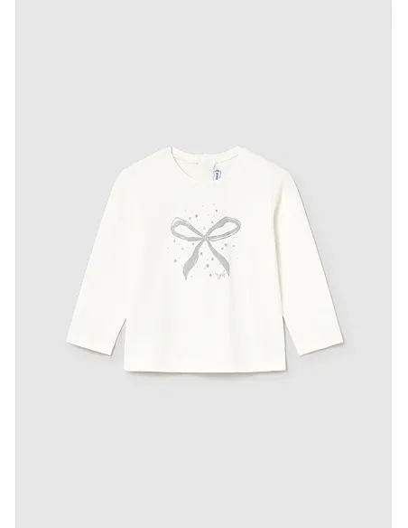 Camiseta m/l basica - Nata    | MAYORAL