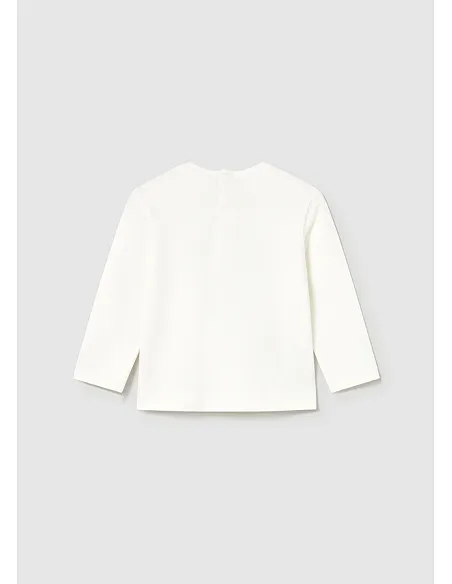 Camiseta m/l basica - Nata    | MAYORAL