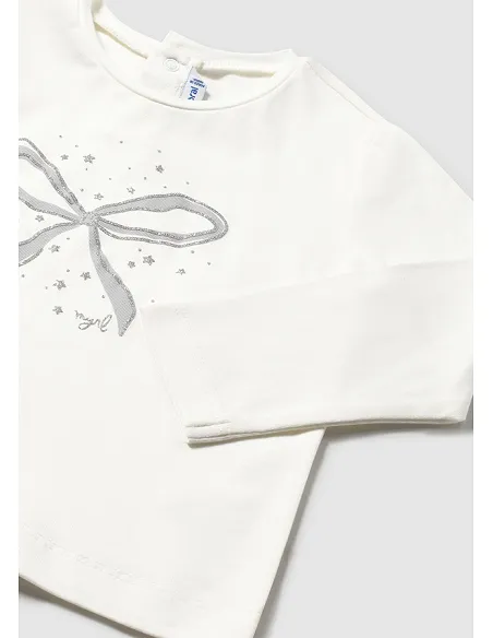 Camiseta m/l basica - Nata    | MAYORAL