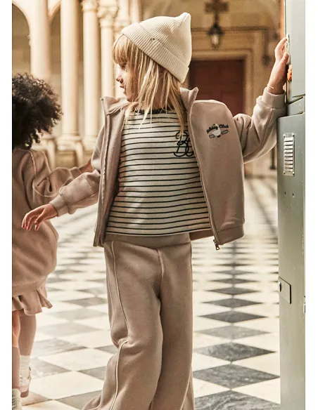 Chandal felpon bandas - Avellana  | MAYORAL