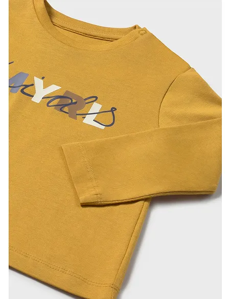 Camiseta m/l basica - Mostaza | MAYORAL
