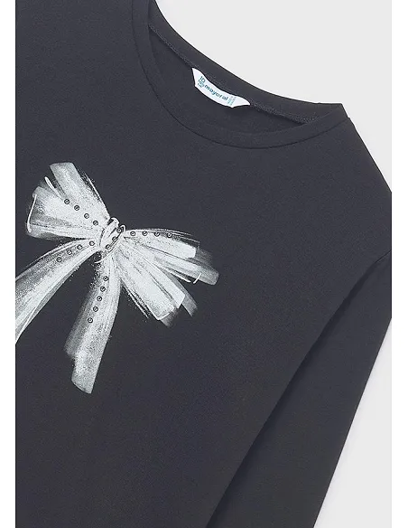 Camiseta m/l basica - Negro    | MAYORAL