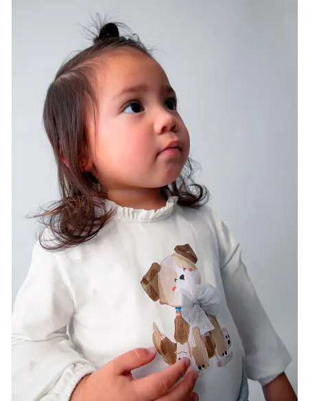 Camiseta m/l vestir - Nata    | MAYORAL