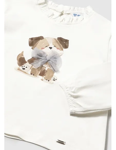 Camiseta m/l vestir - Nata    | MAYORAL