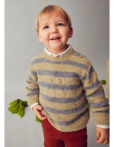 Jersey rayas - Beige vig 