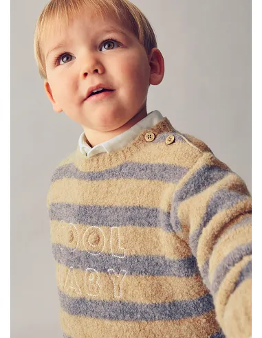 Jersey rayas - Beige vig 