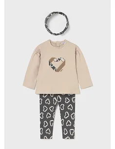 Conj. leggings con diadema - Plomo    | MAYORAL
