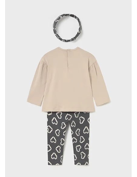 Conj. leggings con diadema - Plomo    | MAYORAL