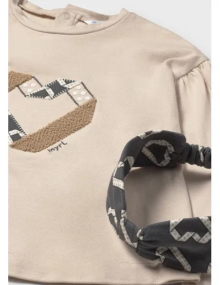 Conj. leggings con diadema - Plomo    | MAYORAL