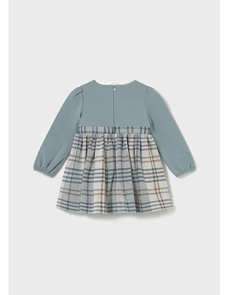 Vestido cuadros combinado - Blue bell  | MAYORAL