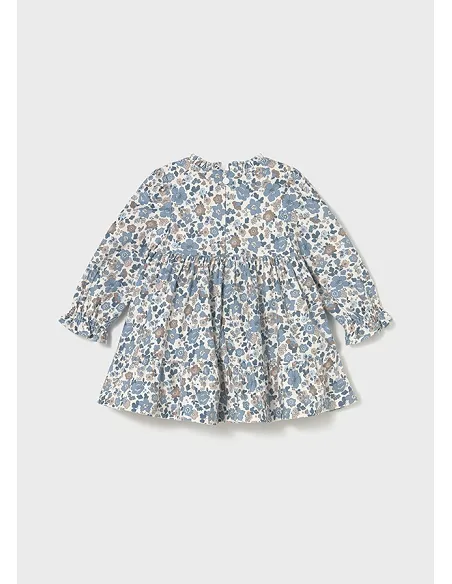 Vestido terciopelo estampado - Blue bell  | MAYORAL