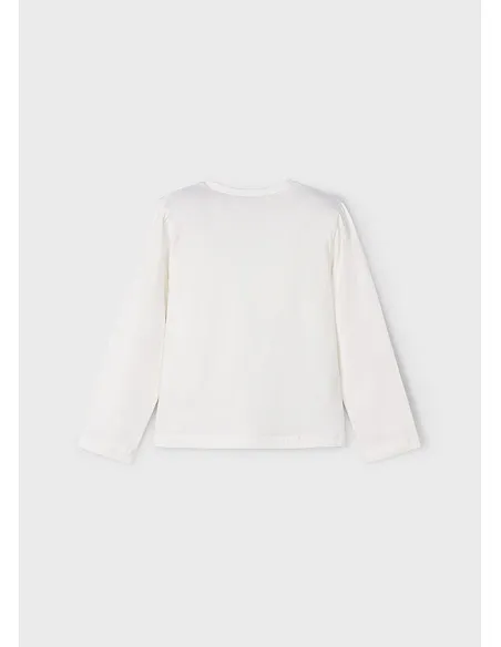 Camiseta m/l vestir - Nata-marin | MAYORAL