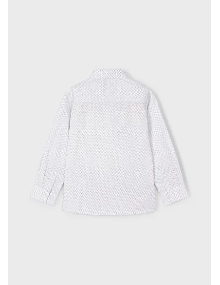 Camisa m/l estampada - Blanco   | MAYORAL