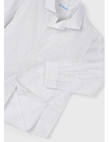 Camisa m/l estampada - Blanco   | MAYORAL