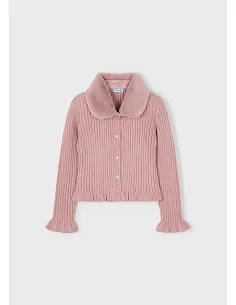 Rebeca tricot cuello pelo - Maquillaje | MAYORAL