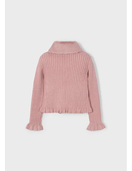 Rebeca tricot cuello pelo - Maquillaje | MAYORAL