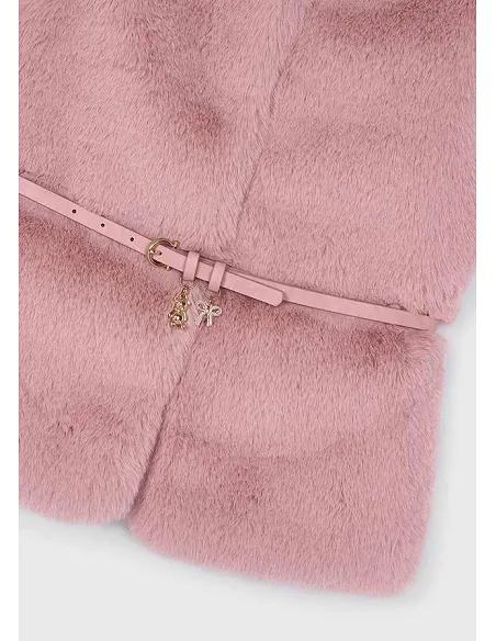 Chaleco pelo cinturon - Maquillaje | MAYORAL