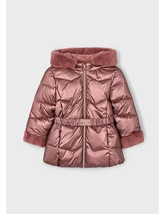 Chaqueton metalizado cinturon - Maquillaje | MAYORAL